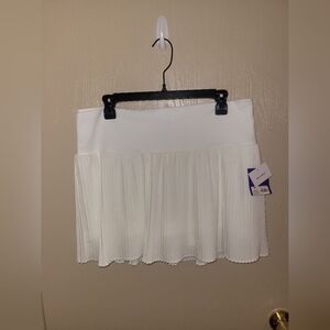 Joylab White Pleated Athleisure Skirt With Built In Shorts NWT Womens Size XXL